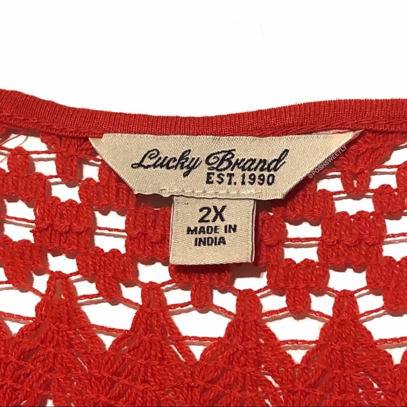 Lucky Brand Crochet Top - Picture 7 of 9